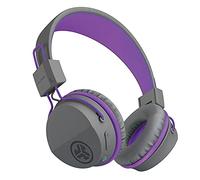 JLab JBuddies Studio Kids Headphones Wireless - Bluetooth Headphones Kids for Girls & Boys, Volume Limited Childrens Earphones with Mic, 24+ Hr Playtime, Noise Isolation, Sharing & Wired Mode, Purple