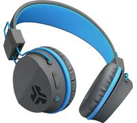 JLab JBuddies Studio Kids Headphones Wireless - Bluetooth Headphones Kids for Boys & Girls, Volume Limited Childrens Earphones with Mic, 24+ Hr Playtime, Noise Isolation, Sharing & Wired Mode, Blue