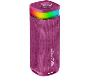 JLab JBuds Party Portable Bluetooth Speaker with 12H+ Playtime - 30W Wireless Outdoor Travel Speaker with RGB Lights & Lab Quality Sound, IP56 Water Resistant Speakers, Mulberry