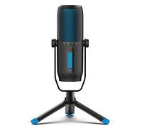JLab Talk Pro USB Microphone - PC Mic, Podcast, Condenser Streaming Microphone, Gaming & Computer Desk, Plug & Play with USB C, Professional Quality, 4 Directional Pattern Modes, Volume Control