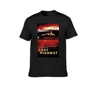 JlACAI Lost Highway Man T-Shirt Unisex Tee T-Shirt Black L