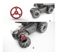JLANDA Robomaster S1 Stable CNC Aluminum Alloy Wheel Connector for DJI Mech Robomaster Red Lightweight Adapter Wheel Robot Accessories