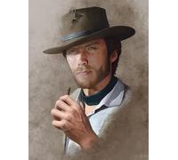 JLANEZI 5D Diamond Painting Clint Eastwood Movie Pictures of Rhinestones Embroidery Mosaic Cross Stitch Home Decor,G,30x40cm