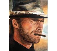 JLANEZI 5D Diamond Painting Clint Eastwood Movie Pictures of Rhinestones Embroidery Mosaic Cross Stitch Home Decor,G77,40x55cm