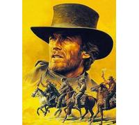 JLANEZI 5D DIY Diamond Painting Clint Eastwood Movie Pictures Cross Stitch Embroidery Art Mosaic Full Drill Home Decor,30x40cm