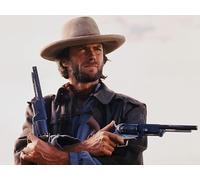 JLANEZI 5D DIY Full Round Drill Diamond Painting Clint Eastwood Classic Movie Pictures Kit Home Decor Art Craft Mosaic,40x55cm