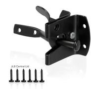 JLB Heavy Duty 2 Inch Gate Latch Including 6 Black Strong Screws, Garden Latch, Metal Fixing