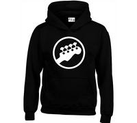 JLB Print Bass Headstock Symbol Scott Pilgrim Inspired Premium Quality Unisex Hoodies for Men, Women and Teens Black