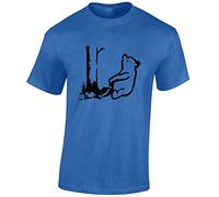JLB Print Bear Trap Banksy Street Artist Inspired Premium Quality Regular Fit T-Shirt Top for Men and Teens - Royal / 5XL