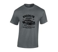 JLB Print Brooklyn Car Club Cool Premium Quality Modern Fit T-Shirt Top for Men