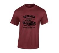 JLB Print Brooklyn Car Club Cool Premium Quality Modern Fit T-Shirt Top for Men