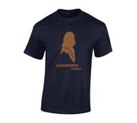 JLB Print Chewbacca Quote Space Wars Sci Fi Movie Film Inspired Premium Quality Modern Fit T-Shirt Top for Men - Blue/XL