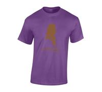 JLB Print Chewbacca Quote Space Wars Sci Fi Movie Film Inspired Premium Quality Modern Fit T-Shirt Top for Men - Purple/XL