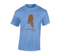 JLB Print Chewbacca Quote Space Wars Sci Fi Movie Film Inspired Premium Quality Modern Fit T-Shirt Top for Men - Blue/XL