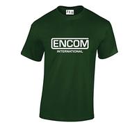 JLB Print ENCOM International Logo Sci Fi Movie Film Premium Quality Regular Fit T-Shirt Top for Men and Teens Dark Green