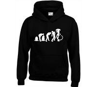 JLB Print Evolution of Alien Horror Film Inspired Premium Quality Unisex Hoodies for Men, Women and Teens Black