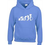 JLB Print Evolution of Alien Horror Film Inspired Premium Quality Unisex Hoodies for Men, Women and Teens Carolina Blue