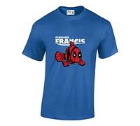 JLB Print Finding Francis Nemo Parody Super Hero Movie & Comic Book Fan Premium Quality Regular Fit T-Shirt Top for Men and Teens Royal
