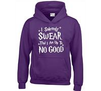 JLB Print I Solemnly Swear That I AM up to No Good Wizard Themed Premium Quality Unisex Hoodies for Men, Women and Teens Purple