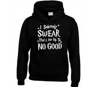 JLB Print I Solemnly Swear That I AM up to No Good Wizard Themed Premium Quality Unisex Hoodies for Men, Women and Teens Black