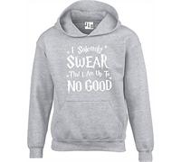 JLB Print I Solemnly Swear That I AM up to No Good Wizard Themed Premium Quality Unisex Hoodies for Men, Women and Teens Grey