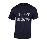 JLB Print I'm Huge in Japan Cool Funky Geek Nerd Premium Quality Regular Fit T-Shirt Top for Men and Teens - Navy/XXL