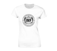 JLB Print Impossible Mission Force Classic Movie Film Inspired Premium Quality Loose Fit T-Shirt Top for Ladies - White / 12-14