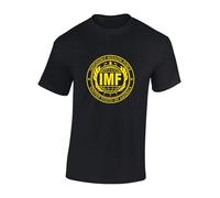 JLB Print Impossible Mission Force Classic Movie Film Inspired Premium Quality Modern Fit T-Shirt Top for Men - Black/L