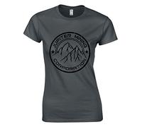 JLB Print Jupiter Mining Corporation Sci Fi TV Show Premium Quality Fitted T-Shirt Top for Women and Teens Charcoal