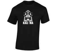 JLB Print Kali Ma Cool Premium Quality Regular Fit T-Shirt Top for Men and Teens - Black/M