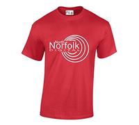 JLB Print North Norfolk Digital UK Comedy TV Show Premium Quality Regular Fit T-Shirt Top for Men and Teens Red