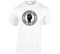 JLB Print Northern Soul Music Fan Premium Quality Regular Fit T-Shirt Top for Men and Teens - White/S