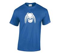 JLB Print Predator Silhouette Sci Fi Movie Inspired Premium Quality Regular Fit T-Shirt Top for Men and Teens Royal