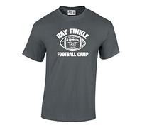 JLB Print Ray Finkle Football Camp Comedy Movie Premium Quality Regular Fit T-Shirt Top for Men and Teens Charcoal