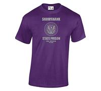JLB Print Shawshank Prison Classic Movie Inspired Premium Quality Regular Fit T-Shirt Top for Men and Teens (Purple/3XL)