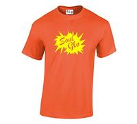 JLB Print Soul GLO Comedy Movie Fan Premium Quality Regular Fit T-Shirt Top for Men and Teens Orange