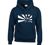 JLB Print Storm Trooper Sunrise Sci Fi Movie Film Inspired Premium Quality Unisex Hoodies for Men, Women and Teens Navy