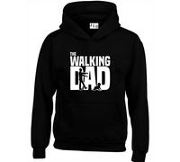 JLB Print The Walking DAD Zombie Horror TV Show Inspired Premium Quality Unisex Hoodies for Men, Women and Teens Black