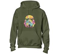JLB Print Trooper Helmet Wall Colours Space Wars Sci Fi Movie Film Inspired Premium Quality Unisex Hoodies for Men and Women (Military Green/Medium)