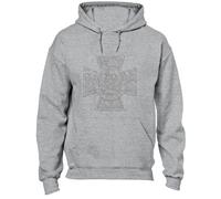 JLB Print Victoria Cross Vintage Cool Premium Quality Unisex Hoodies for Men and Women - Grey/XL