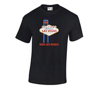 JLB Print Viva Las Vegas Cool Novelty Premium Quality Regular Fit T-Shirt Top for Men and Teens