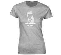 JLB Print You Remind Me of The Babe Classic Movie Film Inspired Premium Quality Fitted T-Shirt Top for Women and Teens - Sports Grey / 8-10