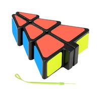 jlceh Cube Pendant, 1X2X3 Christmas Tree Cube Ultra-Smooth Puzzle Pendant Creative Toy, Christmas Tree Decoration Smooth Special-shaped Cube Christmas Tree Cube Puzzle Keyring Christmas Tree