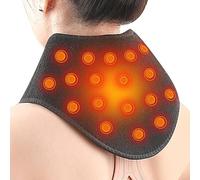 jlceh Magnetic Neck Collar, Neck Thermal Support, Portable Neck Thermal Support, Breathable Magnet Neck Warmer Contains 19 Powerful Magnets for Relieving Shoulder