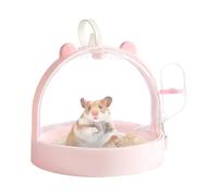 jlceh Portable Hamster Cage | Outgoing Cage With Water Bottle For Dwarf Hamster | Outdoor Vacation House With Ventilation Holes For Hamster, Squirrel