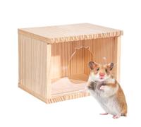 jlceh Wood Hamster Cage - Solid Wood Gerbil Hideouts Hamster Home - Creative Chinchilla Huts, Small Animal Hide, Hamster Houses and Hideouts for Cage, Terrarium, Habitat