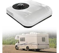 JLDZEBD 12V/24V DC air conditioning, Caravan Air Conditioning, Added Refrigerant, for Minivans, Vans, Motorhomes,White,12v 2in1