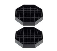 JLEivvi 2 Pcs Coffee Tray Universal Plastic Tea Drip Tray with Honeycomb Grid for Home Office Bar, Black(4 Inch)