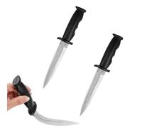 JLEivvi 2 PCS Rubber Martial Art Training Knife Weapon Fake Rubber Knife for Martial Art Training