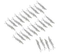JLEivvi 24 Pcs Alloy Decor Fish Charm for Jewelry Making, Fish Bone Charm Beads DIY Pendant for DIY Earrings Bracelet Necklace DIY Accessories, Silver